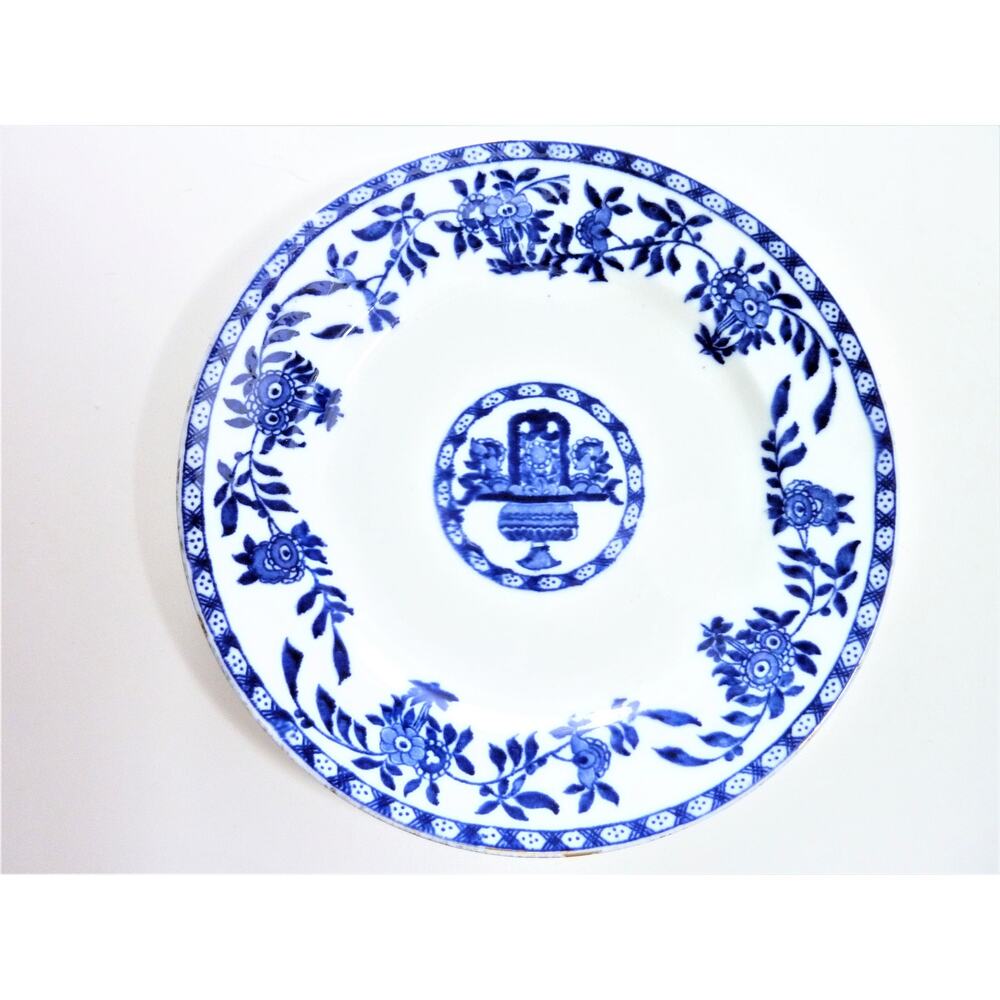 Vintage Blue Floral Plate Dish